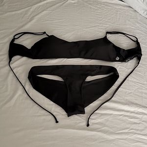 Black Cheeky Volcom Bikini Set